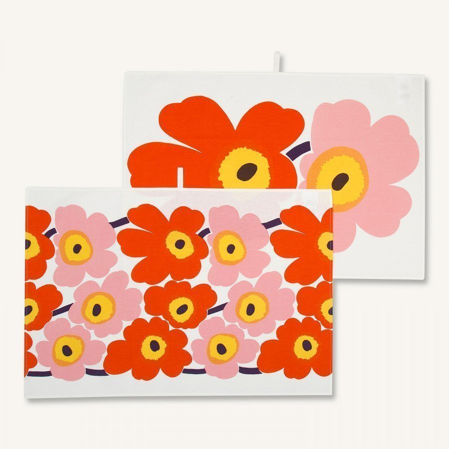 Marimekko Unikko Keittiöpyyhe Mix 2-Pakkaus - Keittiö